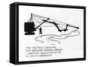 The Multiplex Dragline-William Heath Robinson-Framed Stretched Canvas