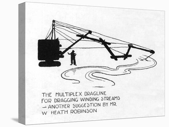 The Multiplex Dragline-William Heath Robinson-Stretched Canvas