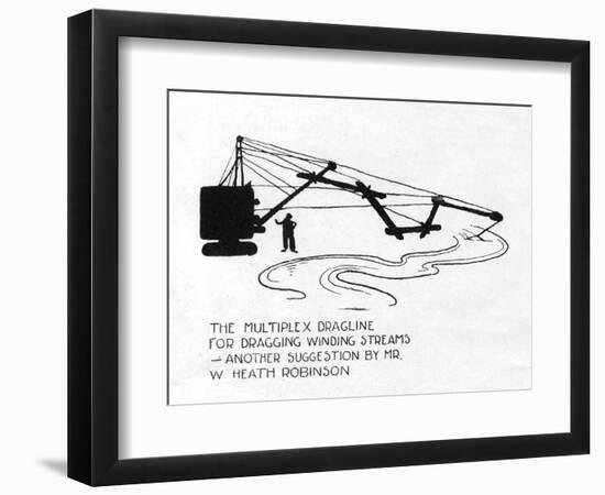 The Multiplex Dragline-William Heath Robinson-Framed Art Print