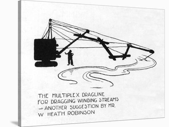 The Multiplex Dragline-William Heath Robinson-Stretched Canvas