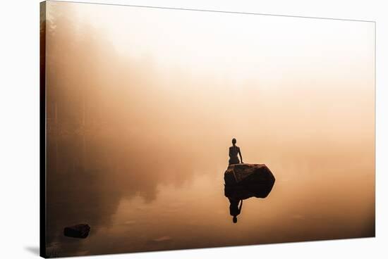 The Mummel Lake Mermaid-Philippe Saint-Laudy-Stretched Canvas