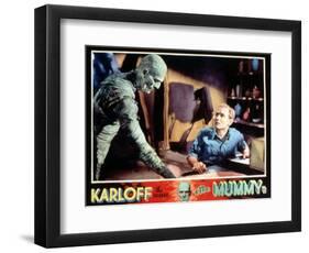 The Mummy, Boris Karloff, Bramwell Fletcher, 1932-null-Framed Art Print