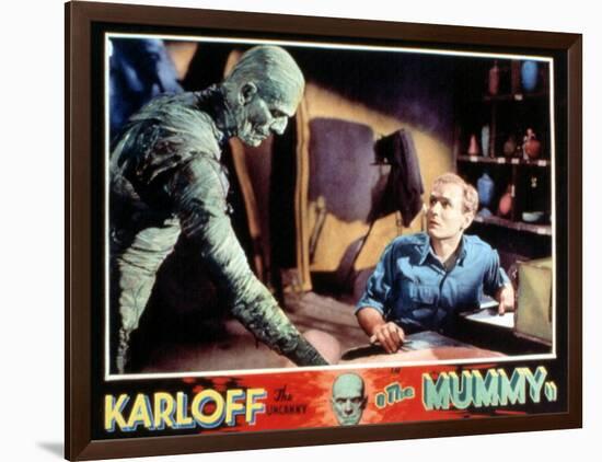 The Mummy, Boris Karloff, Bramwell Fletcher, 1932-null-Framed Art Print