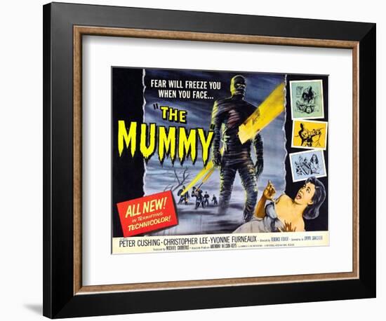 The Mummy, Christopher Lee, Yvonne Furneaux, 1959-null-Framed Art Print