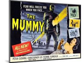 The Mummy, Christopher Lee, Yvonne Furneaux, 1959-null-Mounted Art Print