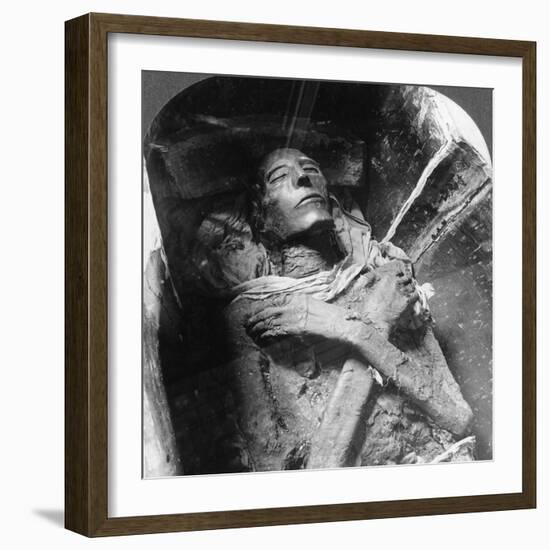 The Mummy of Sethos I (1394Bc-1279B), Cairo, Egypt, 1905-Underwood & Underwood-Framed Photographic Print