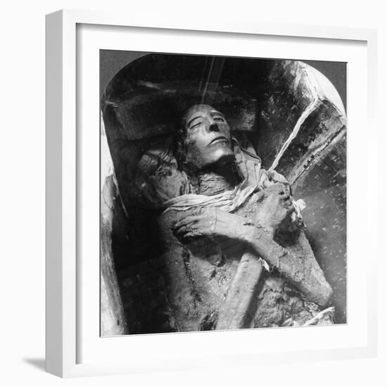 The Mummy of Sethos I (1394Bc-1279B), Cairo, Egypt, 1905-Underwood & Underwood-Framed Photographic Print