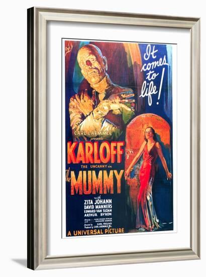 The Mummy, One Sheet Poster, 1932-null-Framed Art Print