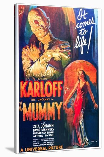 The Mummy, One Sheet Poster, 1932-null-Stretched Canvas