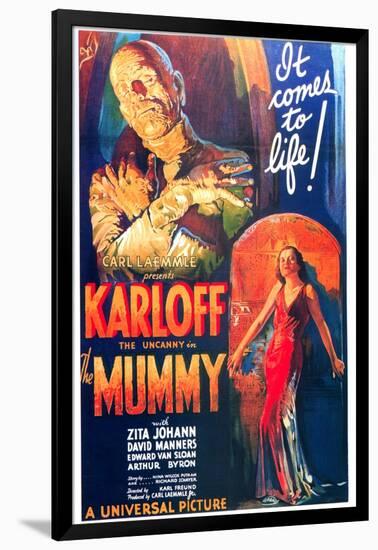 The Mummy, One Sheet Poster, 1932-null-Framed Art Print