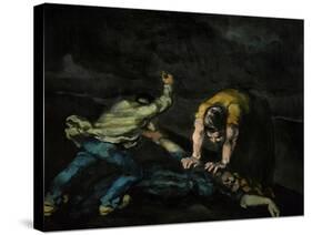 The Murder, 1868-Paul Cézanne-Stretched Canvas