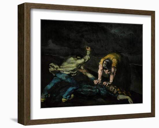 The Murder, 1868-Paul Cézanne-Framed Giclee Print