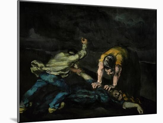 The Murder, 1868-Paul Cézanne-Mounted Giclee Print