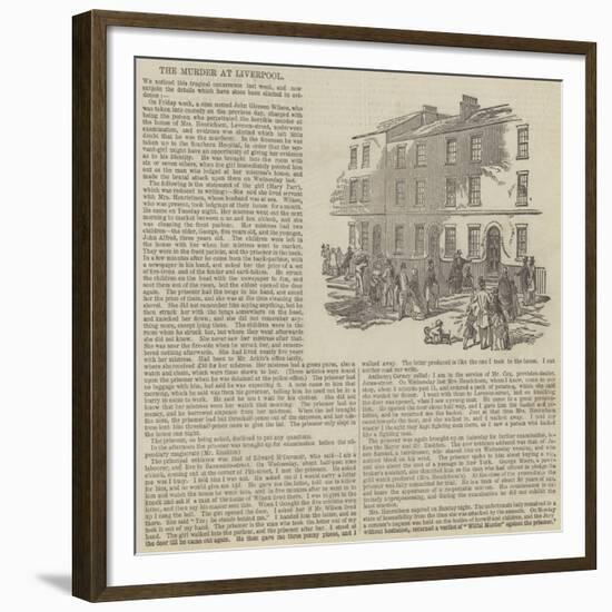 The Murder at Liverpool-null-Framed Giclee Print