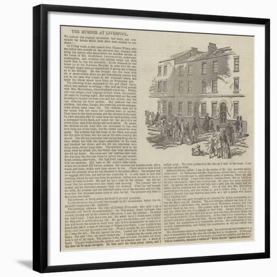 The Murder at Liverpool-null-Framed Giclee Print