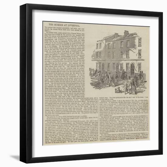 The Murder at Liverpool-null-Framed Giclee Print