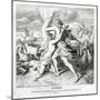 The murder of Abel by his brother Cain, Genesis-Julius Schnorr von Carolsfeld-Mounted Giclee Print