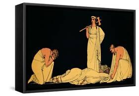 'The Murder of Agamemnon', 1880-Flaxman-Framed Stretched Canvas