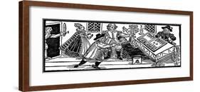 The Murder of Arden of Feversham, an Illustration from 'A Book of Roxburghe Ballads' (Woodcut)-English-Framed Giclee Print