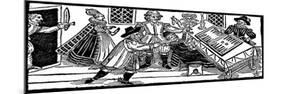 The Murder of Arden of Feversham, an Illustration from 'A Book of Roxburghe Ballads' (Woodcut)-English-Mounted Giclee Print