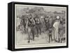 The Murder of Captain Keyes in Nigeria, the Prisoners under Escort-Frank Dadd-Framed Stretched Canvas