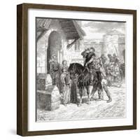 The Murder of Edward the Martyr at Corfe Castle-null-Framed Giclee Print