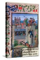 The Murder of Etienne Marcel, 1358, (Mid-15th Centur)-Loyset Liedet-Stretched Canvas