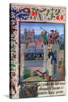 The Murder of Etienne Marcel, 1358, (Mid-15th Centur)-Loyset Liedet-Stretched Canvas