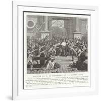 The Murder of Jacques De Flesselles, French Revolution, 14 July 1789-Jean Duplessis-bertaux-Framed Giclee Print
