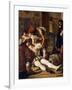 The Murder of Lorenzino De' Medici, 1840-Giuseppe Bezzuoli-Framed Giclee Print