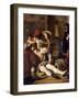 The Murder of Lorenzino De' Medici, 1840-Giuseppe Bezzuoli-Framed Giclee Print