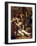 The Murder of Lorenzino De' Medici, 1840-Giuseppe Bezzuoli-Framed Giclee Print