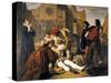 The Murder of Lorenzino De' Medici, 1840-Giuseppe Bibiena-Stretched Canvas