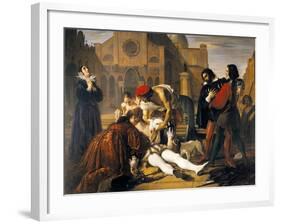 The Murder of Lorenzino De' Medici, 1840-Giuseppe Bibiena-Framed Giclee Print