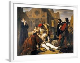 The Murder of Lorenzino De' Medici, 1840-Giuseppe Bibiena-Framed Giclee Print