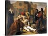 The Murder of Lorenzino De' Medici, 1840-Giuseppe Bibiena-Stretched Canvas