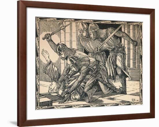 The Murder of Thomas a Becket, 1902-Patten Wilson-Framed Giclee Print