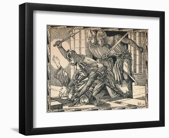 The Murder of Thomas a Becket, 1902-Patten Wilson-Framed Giclee Print