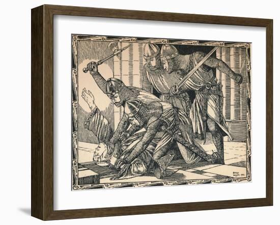 The Murder of Thomas a Becket, 1902-Patten Wilson-Framed Giclee Print