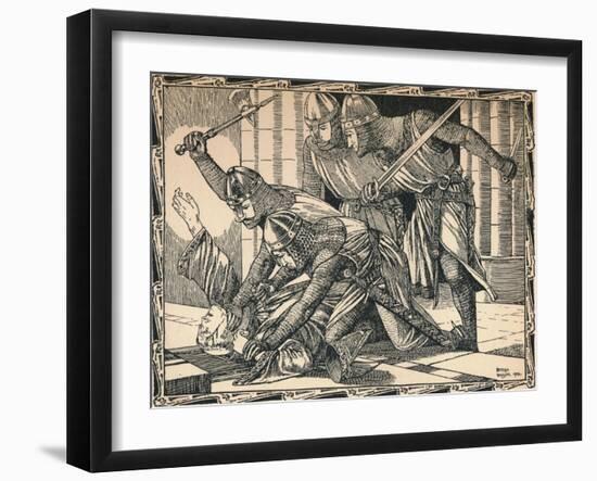 The Murder of Thomas a Becket, 1902-Patten Wilson-Framed Giclee Print