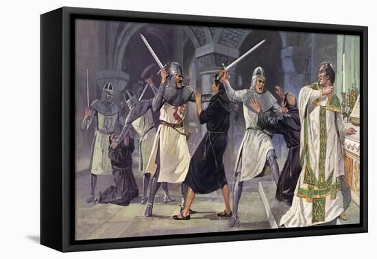 The Murder of Thomas a Becket-Mike White-Framed Stretched Canvas