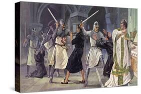 The Murder of Thomas a Becket-Mike White-Stretched Canvas