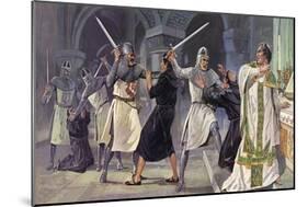 The Murder of Thomas a Becket-Mike White-Mounted Giclee Print