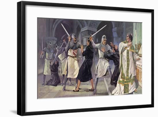 The Murder of Thomas a Becket-Mike White-Framed Giclee Print