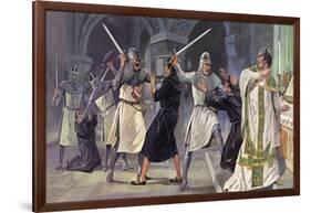 The Murder of Thomas a Becket-Mike White-Framed Giclee Print