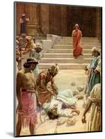 The Murder of Zechariah - Bible-William Brassey Hole-Mounted Giclee Print