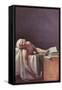 The Murdered Marat-Jacques-Louis David-Framed Stretched Canvas