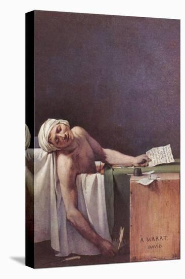 The Murdered Marat-Jacques-Louis David-Stretched Canvas