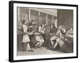 The Murderer and Sheriff-William Hogarth-Framed Giclee Print