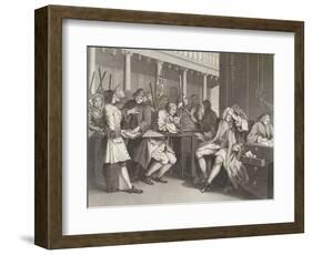 The Murderer and Sheriff-William Hogarth-Framed Giclee Print